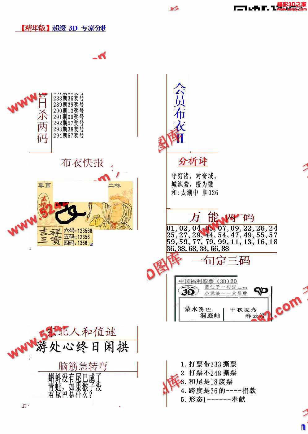 3D预测分析汇早版，布衣天下的智慧与机遇，3D预测分析早版，揭秘布衣天下的智慧与机遇
